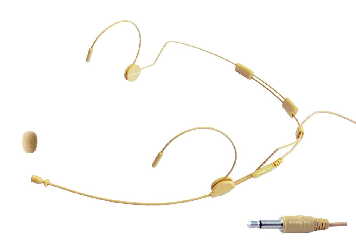 MIC-500 Professional Headset Microphone for Wireless Systems with 3.5 Mono Connector. Beige.