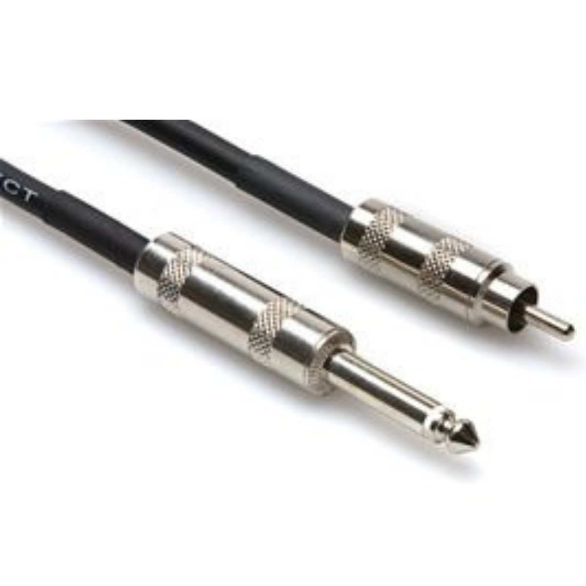 5 feet 1/4 Inch TS plug to RCA male premium cable to connect Enersound T-500 external Monitor to PA System