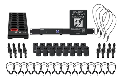 ListenWIFI 2 Channel Wi-Fi System with 16 Receivers (Dante)