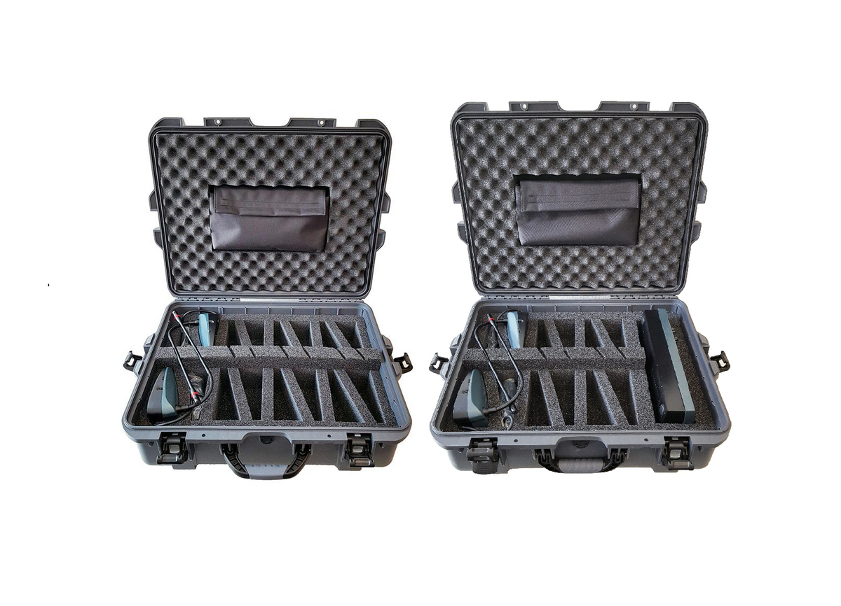 2 case pack for up to 14 mics and a console (CAS-306+CAS-308)