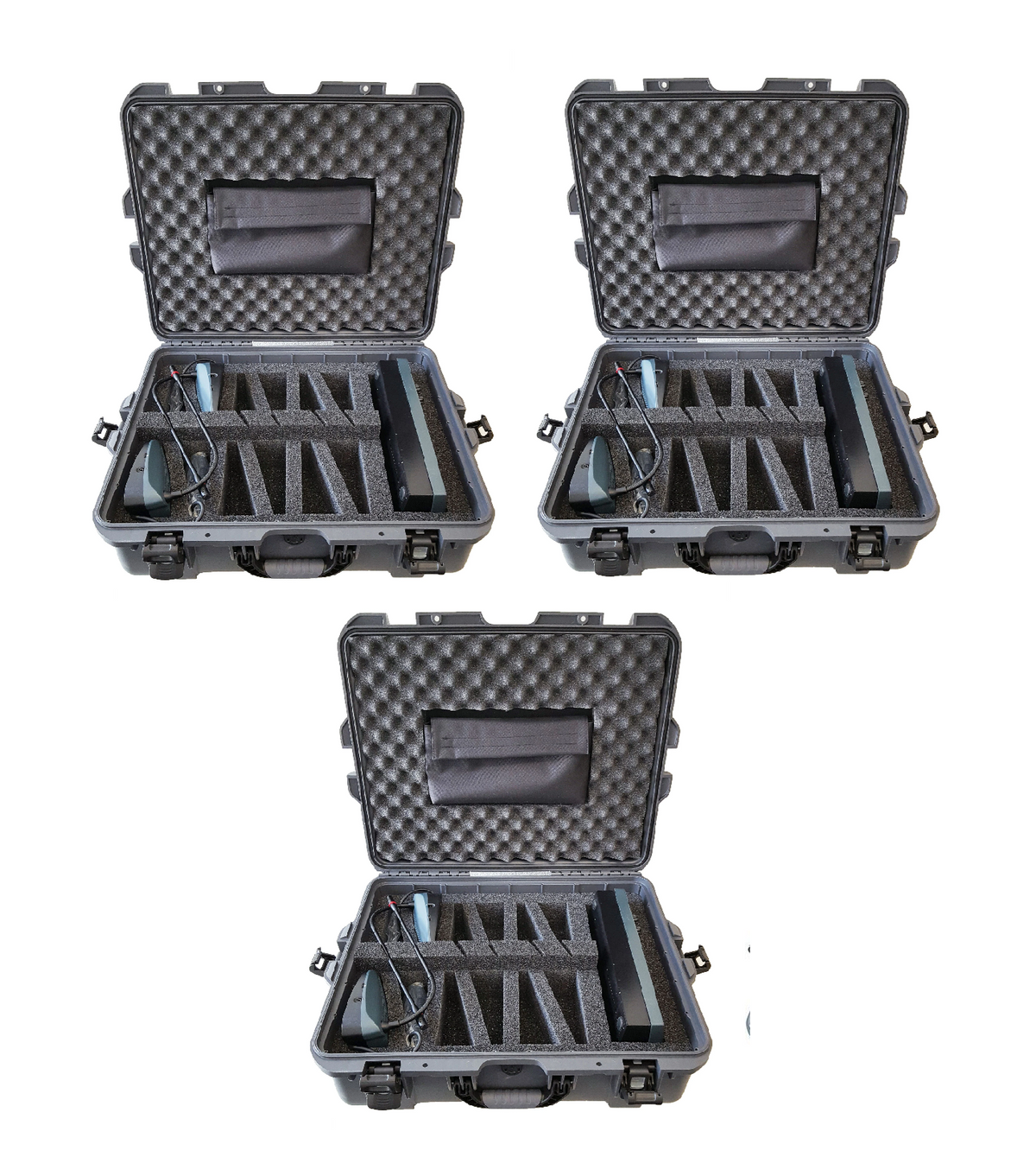 3 case pack for up to 22 mics and a console (CAS-306+2CAS-308)
