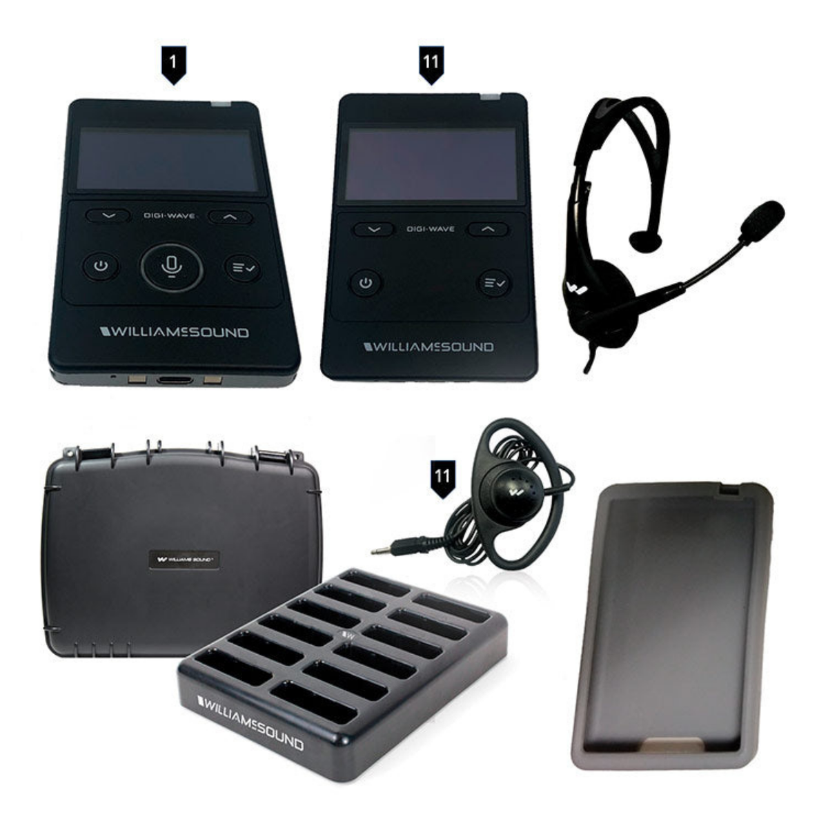 Williams Sound DWS TGS 11 400 RCH Tour Guide System