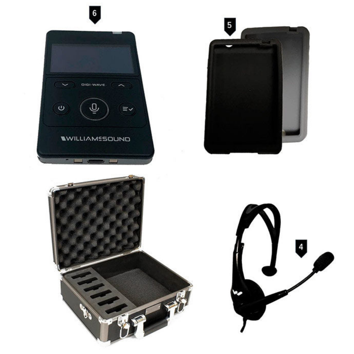 Williams AV DWS COM 6 400 Digi-Wave Wireless Intercom System