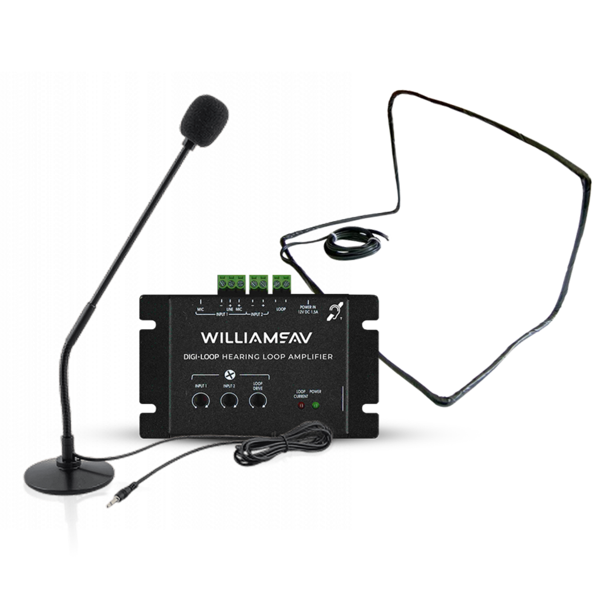 Williams AV Digi-Loop Counter Hearing Loop System w/ Desktop Mic