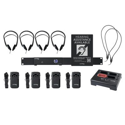 ListenWIFI 2 Channel Wi-Fi System with 4 Receivers (Dante)