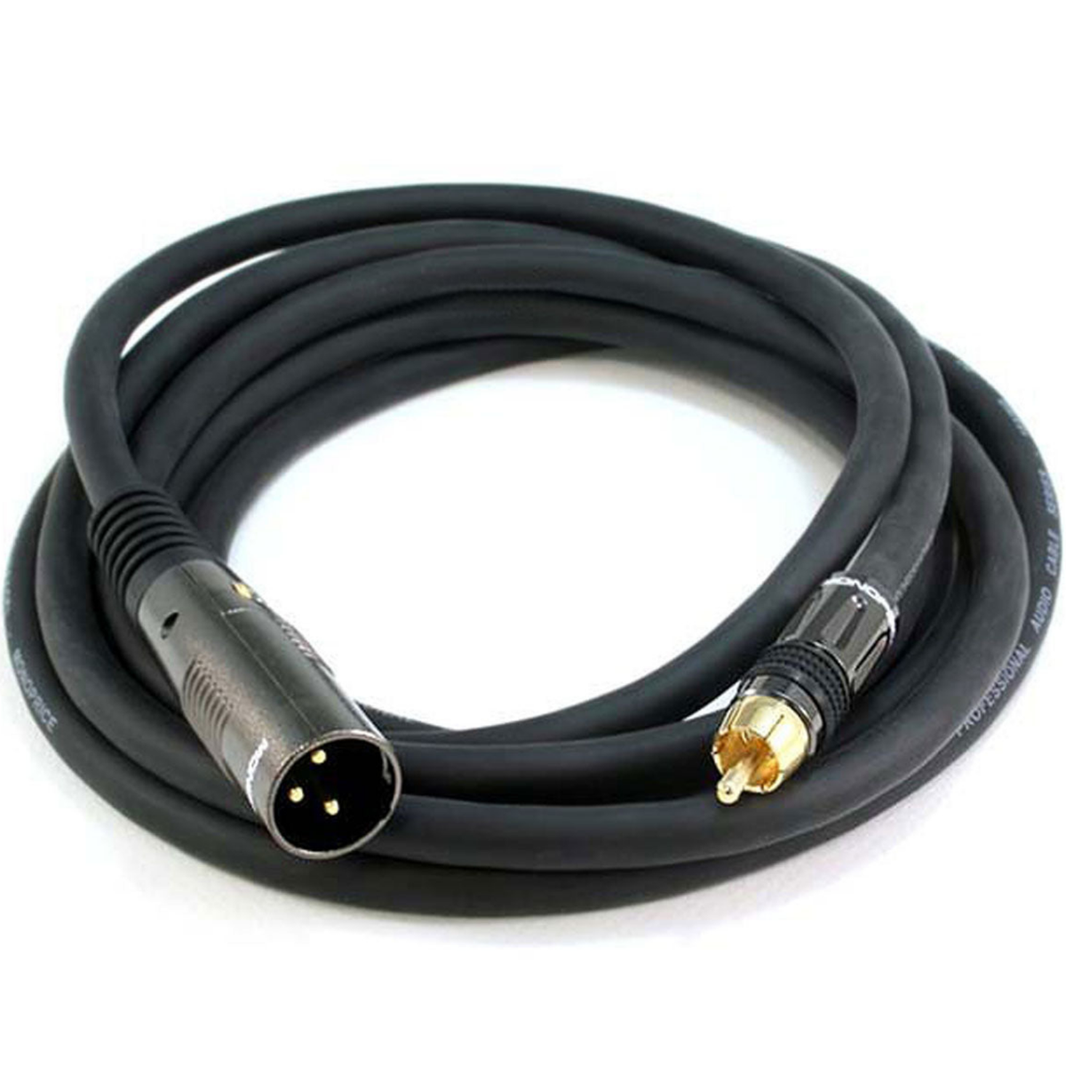 10ft Premium XLR Male to RCA Male Cable