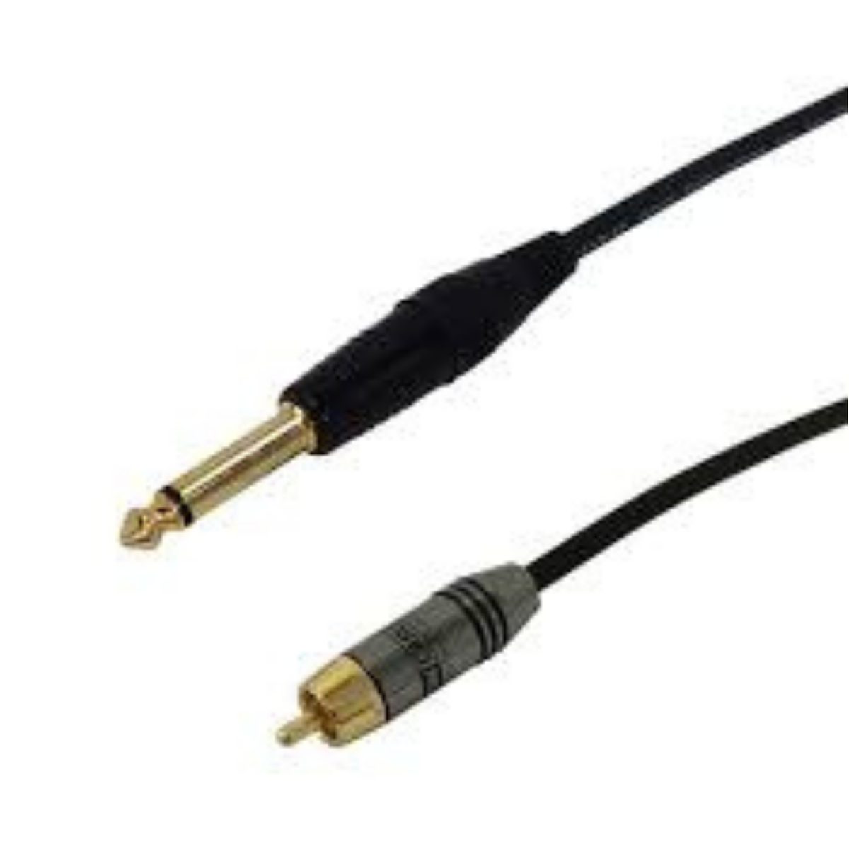 10 feet 1/4 Inch TS plug to RCA male premium cable to connect mixer to USB adapter